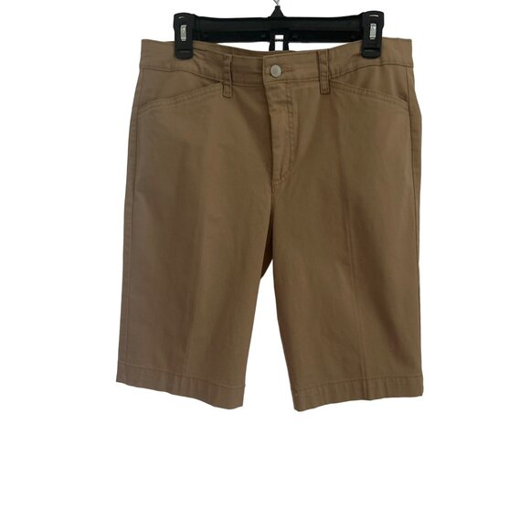 Jones New York Tan Trouser Bermuda Shorts, Size 10 - Picture 1 of 7